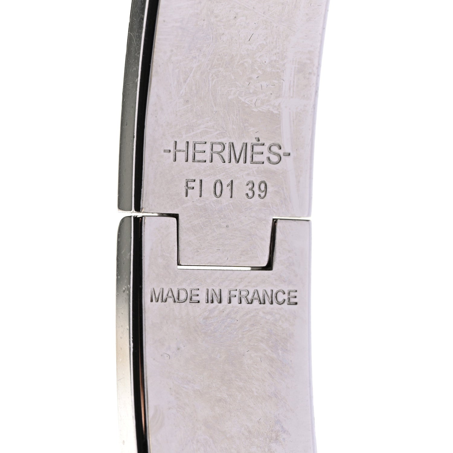 Hermes Matte Enamel Narrow Clic Clac HH Bracelet GM Bleu Mediterranean 4 of 5
