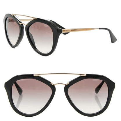 Prada Acetate Metal Cinema Sunglasses SPR 12Q Black 1 of 5