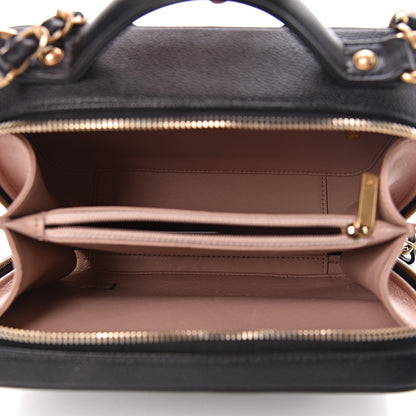 Chanel Caviar Quilted Medium CC Filigree Vanity Case Black 5 of 12