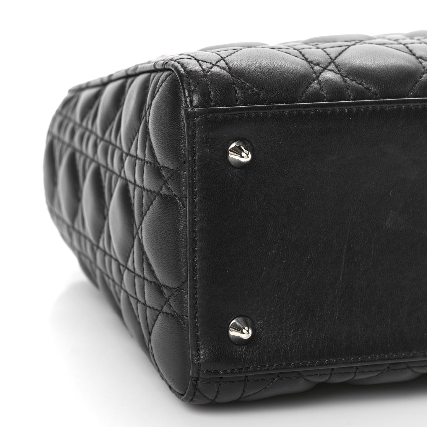 Lambskin Cannage Medium Lady Dior Black