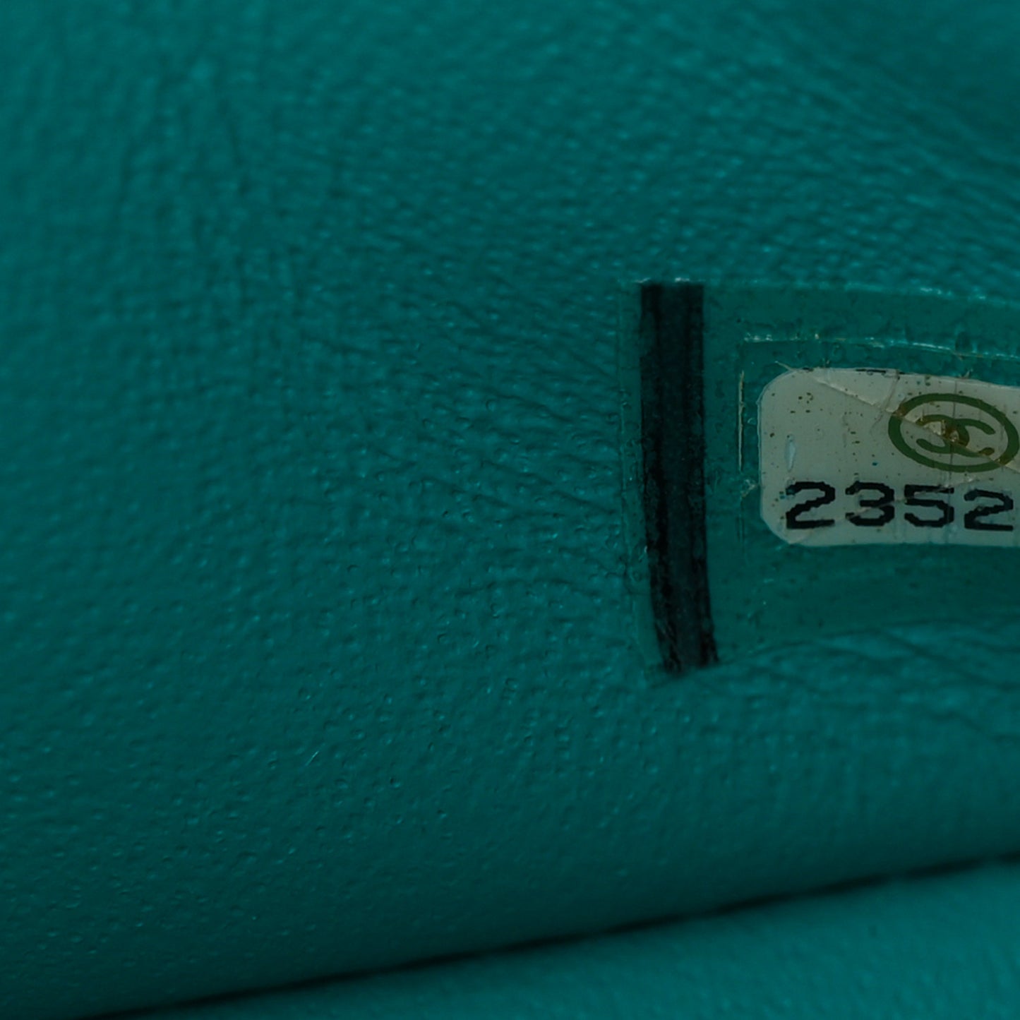 Lambskin Quilted Mini Rectangular Flap Turquoise