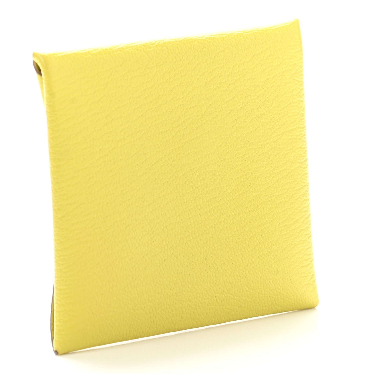 Hermes Chevre Mysore Bastia Coin Purse Lime 3 of 9