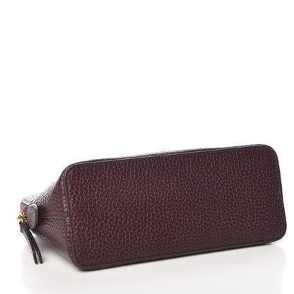 Mulberry Natural Grain Leather Cosmetic Pouch Oxblood 4 of 10