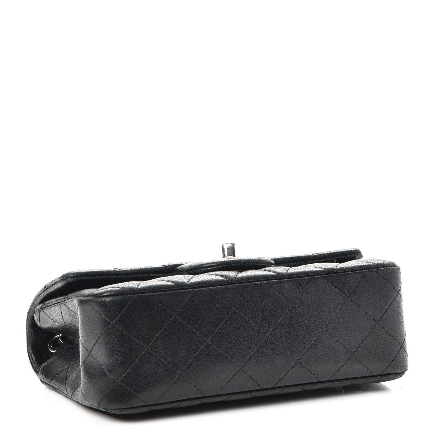 Chanel Lambskin Quilted Mini Rectangular Flap Black 4 of 8