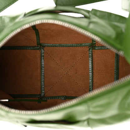 Bottega Veneta Paper Calfskin Maxi Intreccio Medium Arco Camera Bag Avocado 5 of 11