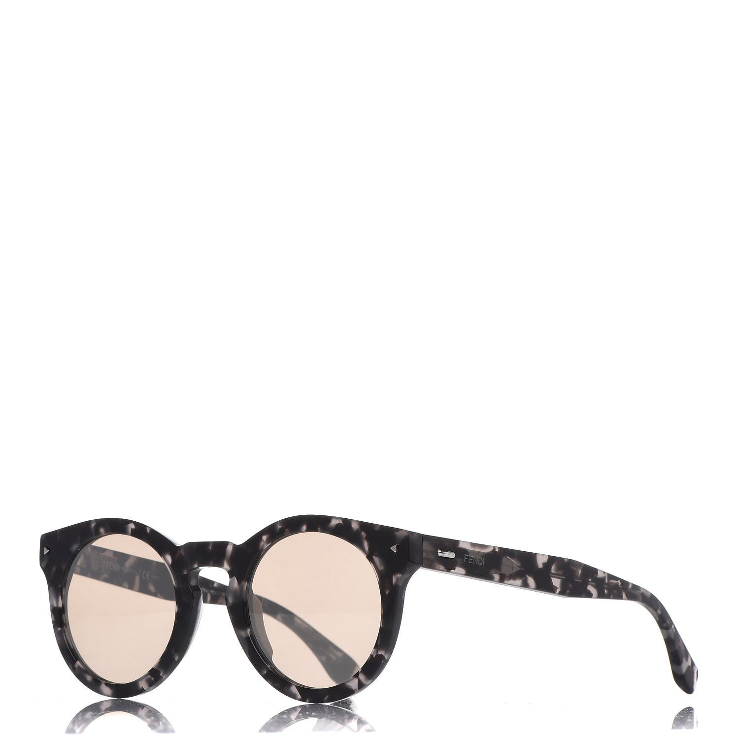 Fendi Round Sunglasses FF 0214/S Havana Black 1 of 8