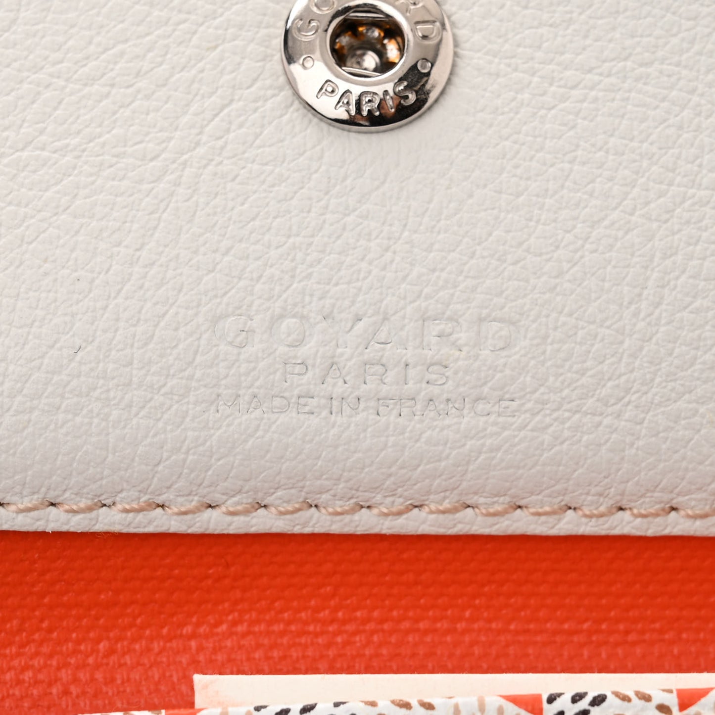 Goyardine Saint Louis Claire Voie PM White Orange