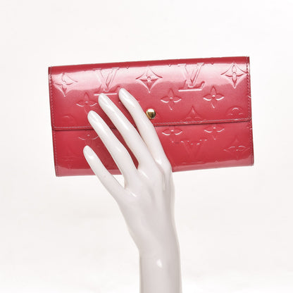Louis Vuitton Vernis Sarah Wallet Framboise 2 of 7