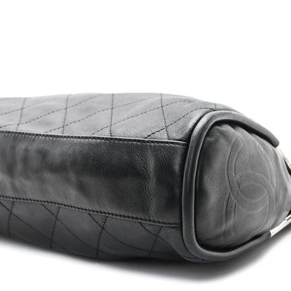 Chanel Lambskin Stitched Medium Ultimate Soft Tote Black 10 of 12