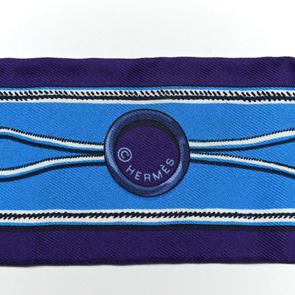 Hermes Silk Maillons Twilly Ultra Violet Cobalt 3 of 5
