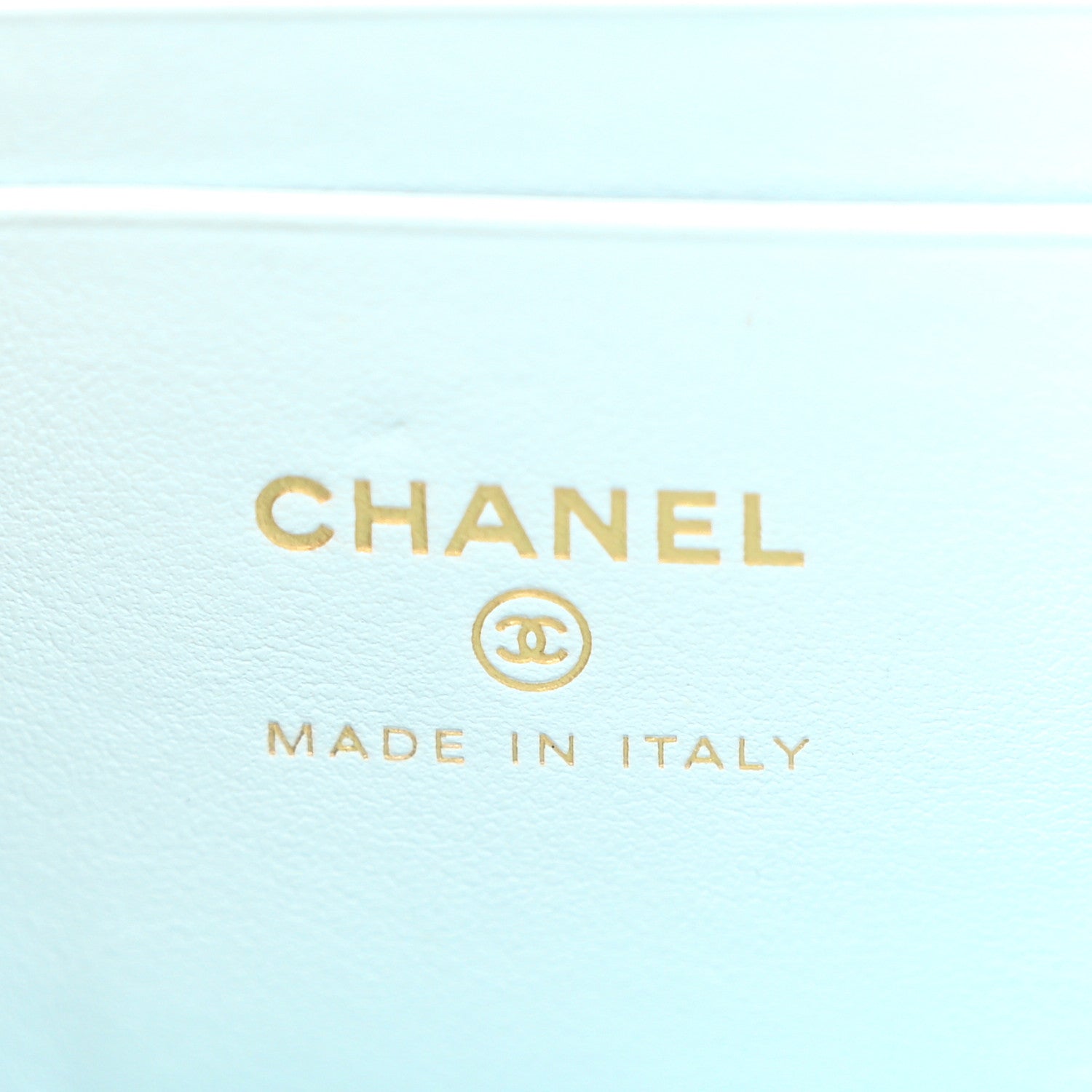 Chanel Caviar Quilted Top Handle Slim Vanity With Chain Light Blue 6 of 11