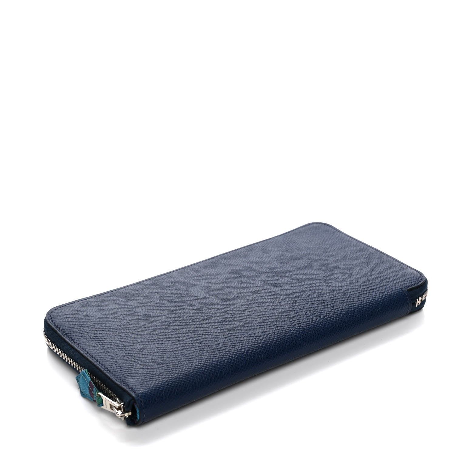 Hermes Epsom Silk'In Wallet Bleu Saphir 4 of 10