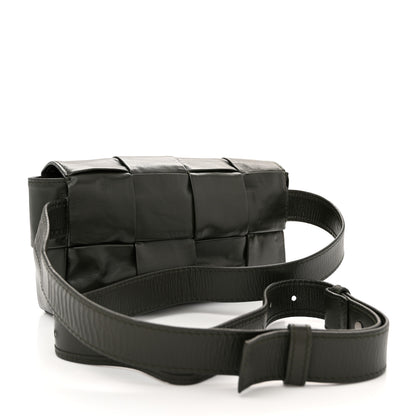 Bottega Veneta Paper Calfskin Intrecciato Cassette Belt Bag Crocodile 3 of 11