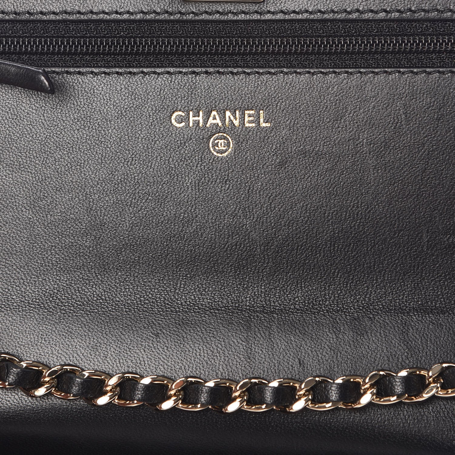 Chanel Lambskin Quilted Trendy CC Wallet On Chain WOC Black 6 of 11