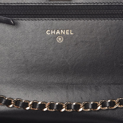 Chanel Lambskin Quilted Trendy CC Wallet On Chain WOC Black 6 of 11