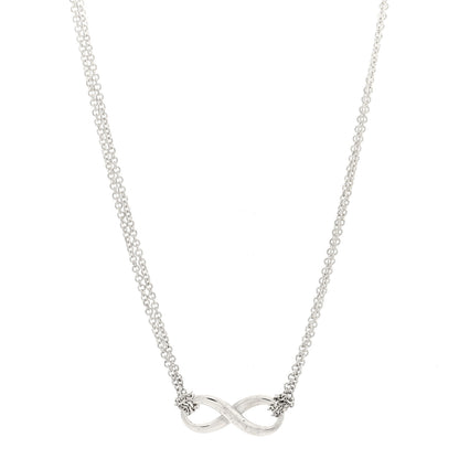Tiffany Sterling Silver Infinity Pendant Necklace 1 of 4