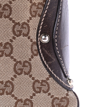 Gucci Monogram Web Studded Pelham Shoulder Bag Dark Brown 15 of 18