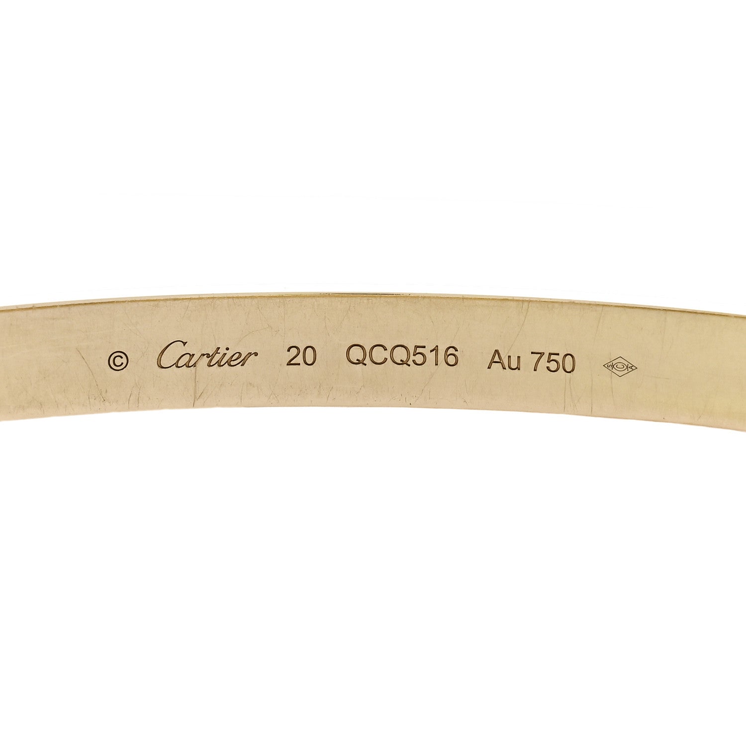 Cartier 18K Yellow Gold LOVE Bracelet 20 3 of 7