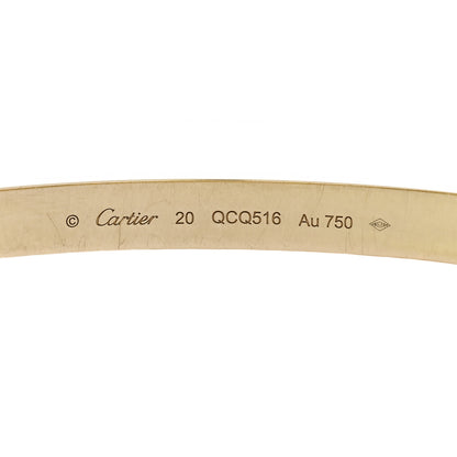 Cartier 18K Yellow Gold LOVE Bracelet 20 3 of 7