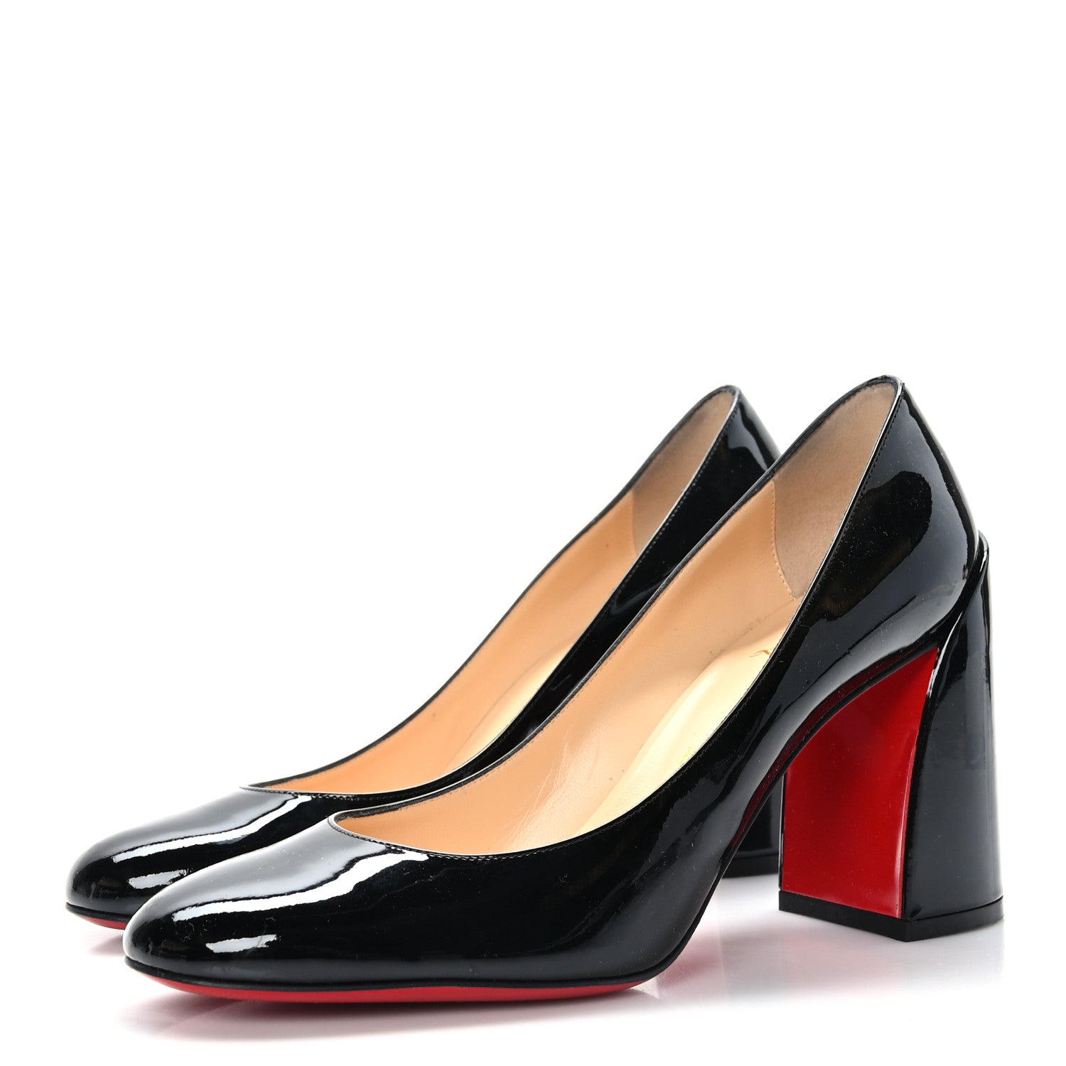 Christian Louboutin Patent Calfskin Miss Sab 85 Pumps 38.5 Black 3 of 8