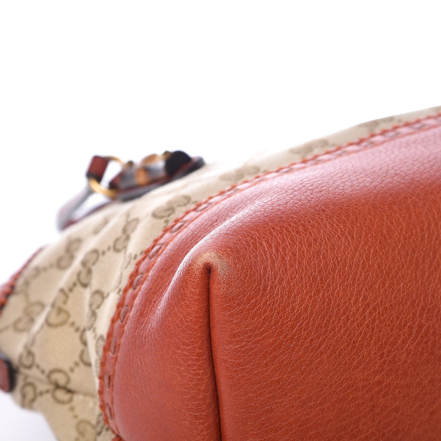 Monogram Laidback Crafty Dome Satchel Orange