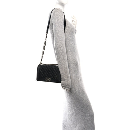 Chanel Caviar Quilted Medium Boy Flap Black 2 of 11