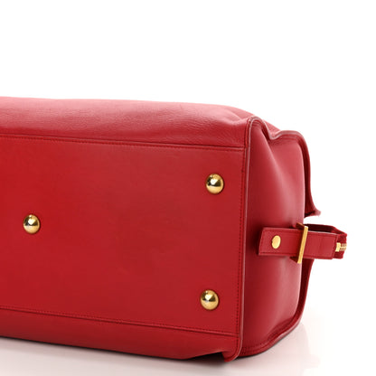 Saint Laurent Calfskin Medium Classic Y Cabas Red 8 of 11