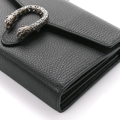 Gucci Calfskin Mini Dionysus Chain Wallet Black 11 of 12