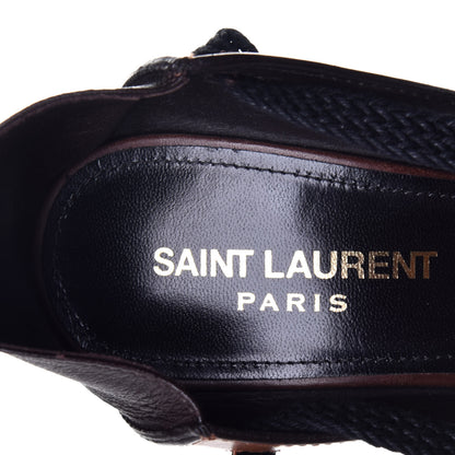 Saint Laurent Calfskin Majorelle 105 Lace Up Convertible Pumps 35.5 Multicolor 7 of 9