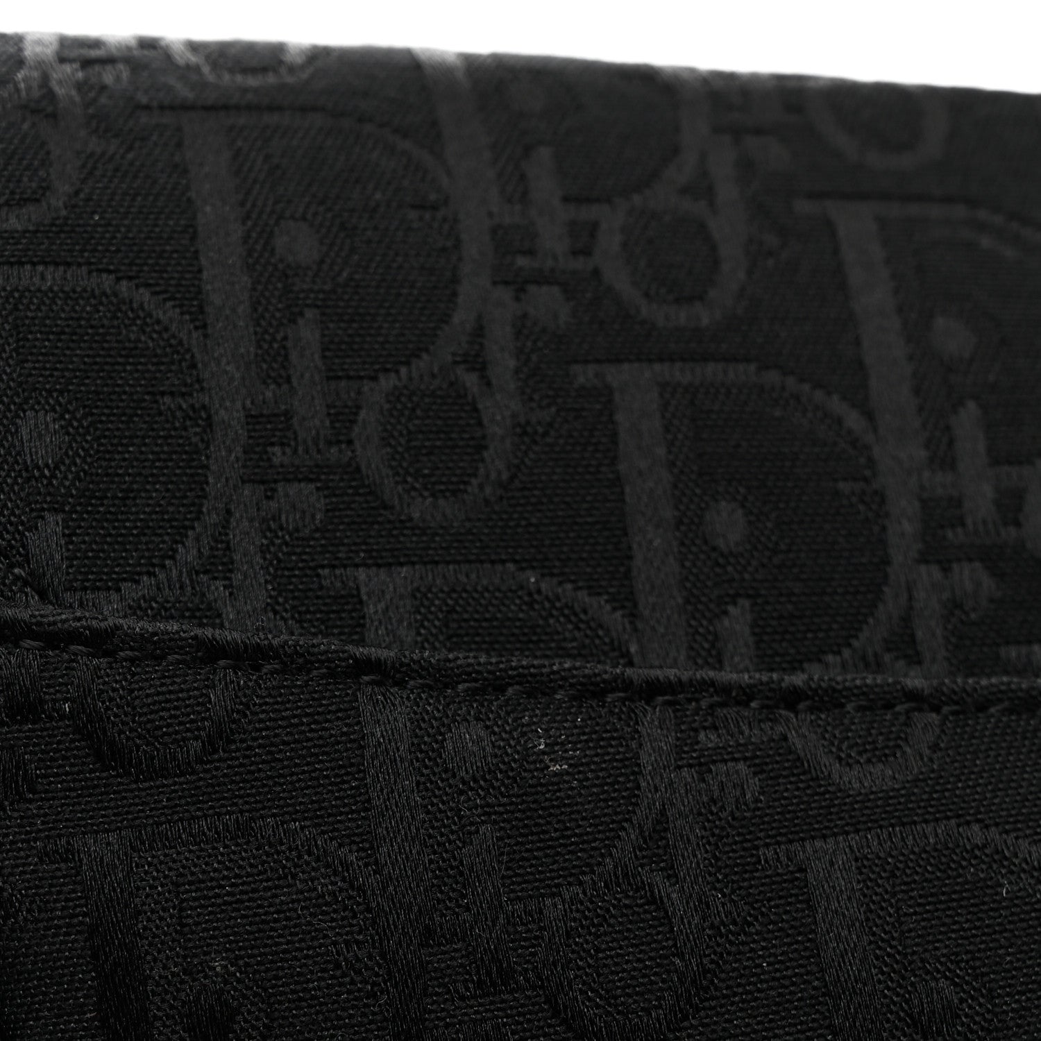 Christian Dior Monogram Saddle Bag Black 14 of 15