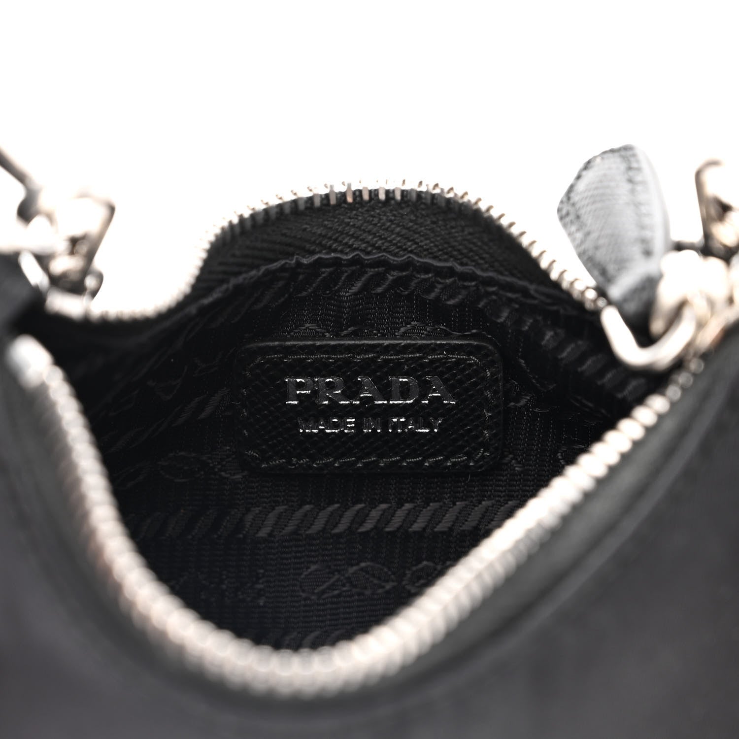 Prada Tessuto Nylon Mini Re-Edition 2000 Shoulder Bag Black 6 of 11
