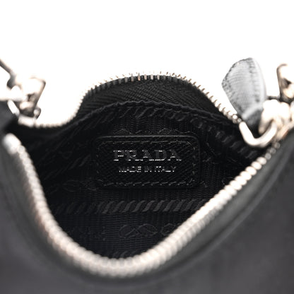 Prada Tessuto Nylon Mini Re-Edition 2000 Shoulder Bag Black 6 of 11