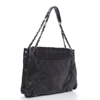 Chanel Glazed Caviar Pocket In The City Tote Black 3 of 15