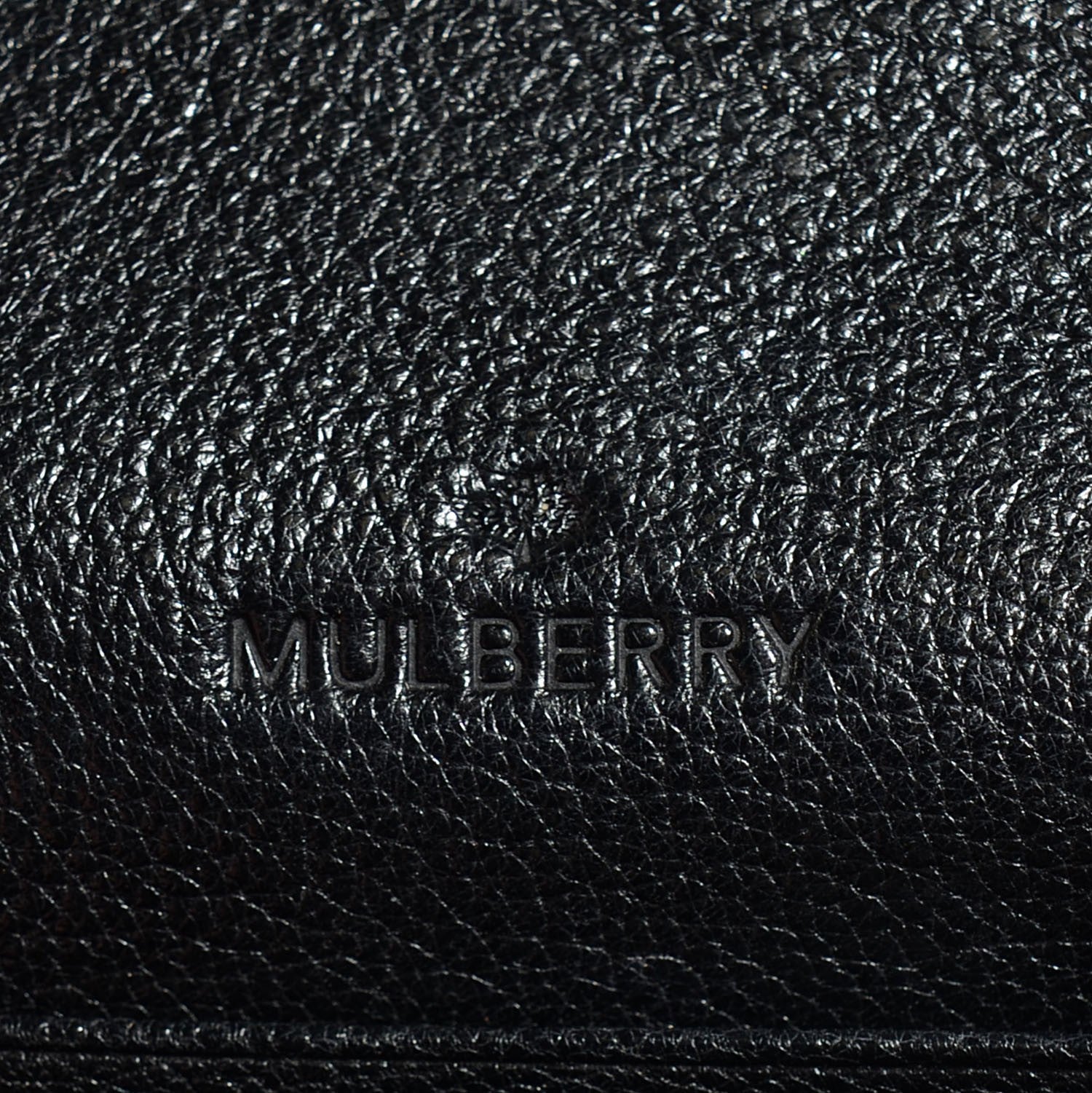 Mulberry Glossy Goatskin Dome Rivet French Purse Wallet Black 7 of 11