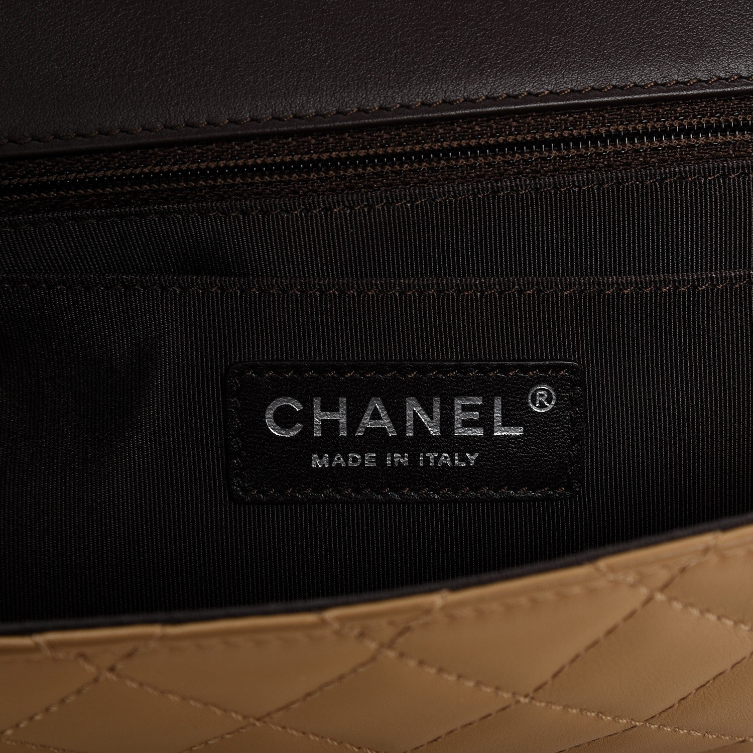 Chanel Calfskin Quilted Medium Coco Corset Flap Brown Beige 8 of 10