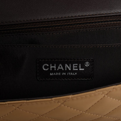 Chanel Calfskin Quilted Medium Coco Corset Flap Brown Beige 8 of 10