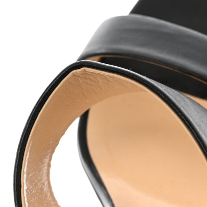 Christian Louboutin Nappa Vasa Opticat 55 Slide Sandals 37 Black Gold 8 of 10