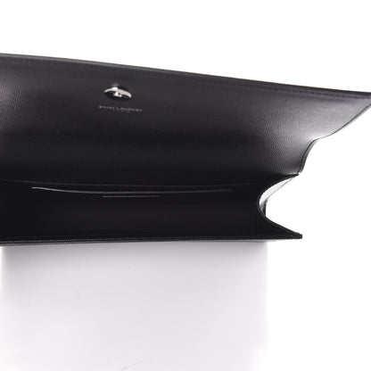 Saint Laurent Grain De Poudre Monogram Cassandre Clutch Black 5 of 8
