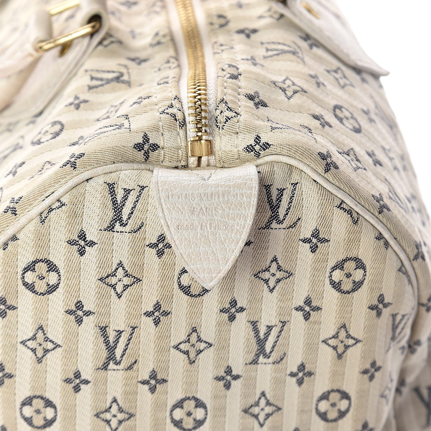 Louis Vuitton Mini Lin Croisette Speedy 30 Blue 5 of 11