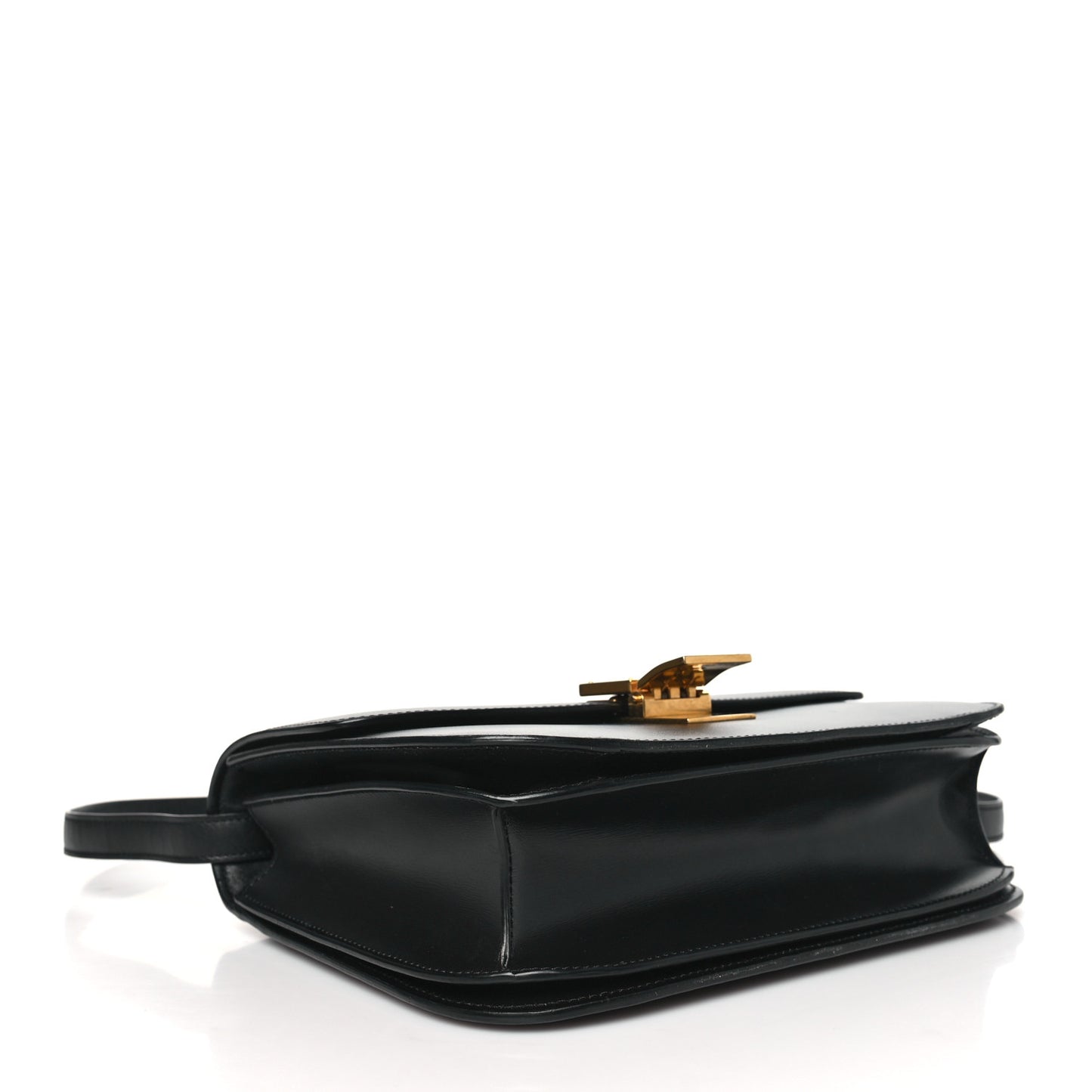 Box Calfskin Medium Classic Box Flap Bag Black