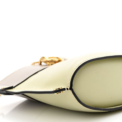 Chloe Shiny Calfskin Goatskin Mini Aby Bi-Color Bucket Light Eucalyptus 9 of 10