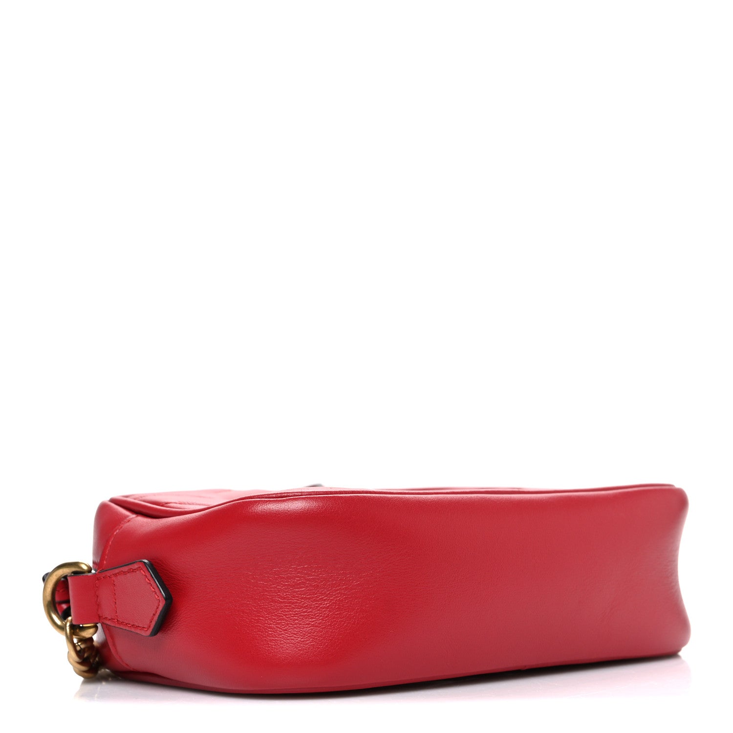 GUCCI GG柄 ポーチ レッド ミニバッグ Gucci Calfskin Matelasse Mini GG Marmont Chain Shoulder Bag