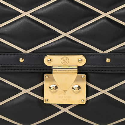 Louis Vuitton Lambskin Malletage Pochette Flap Black 8 of 13