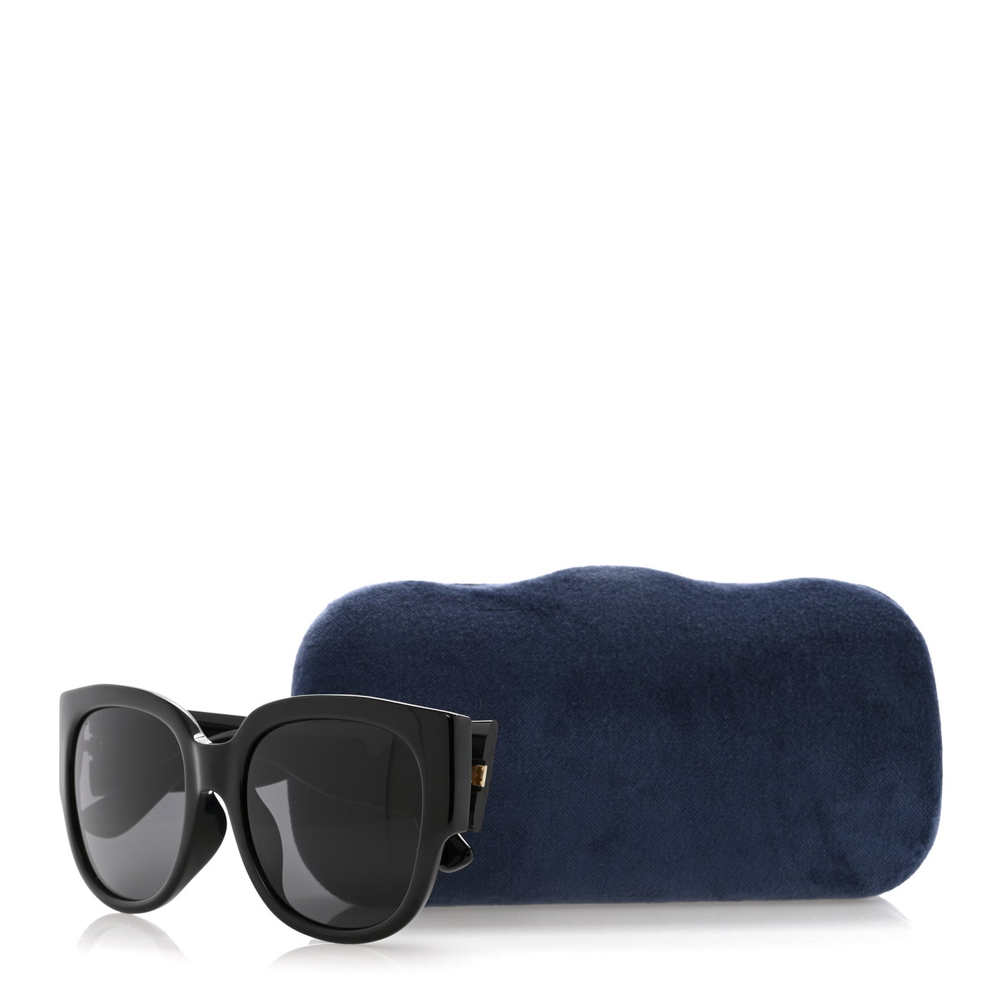 Acetate Square Frame Sunglasses GG0142SA Black