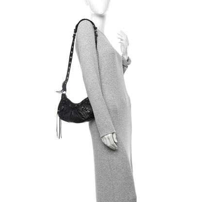 Balenciaga Agneau Arena Le Cagole Shoulder Bag XS Black 2 of 12