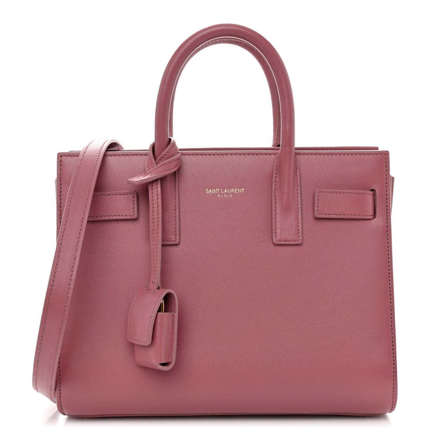 Saint Laurent Calfskin Nano Sac De Jour Rose Dark 1 of 9