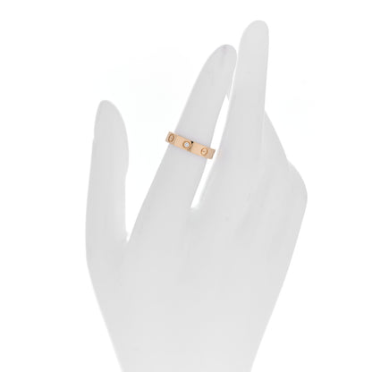 Cartier 18K Yellow Gold Diamond 4mm LOVE Wedding Band Ring 49/4.75 2 of 4
