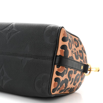 Louis Vuitton Empreinte Monogram Giant Wild At Heart Speedy Bandouliere 25 Black 9 of 9