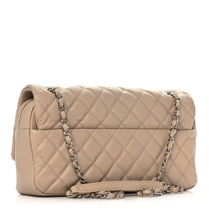 Chanel Caviar Quilted Jumbo Easy Flap Beige 3 of 13