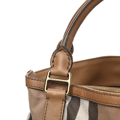 Burberry House Check Medium Brecon Tote Brown 14 of 14
